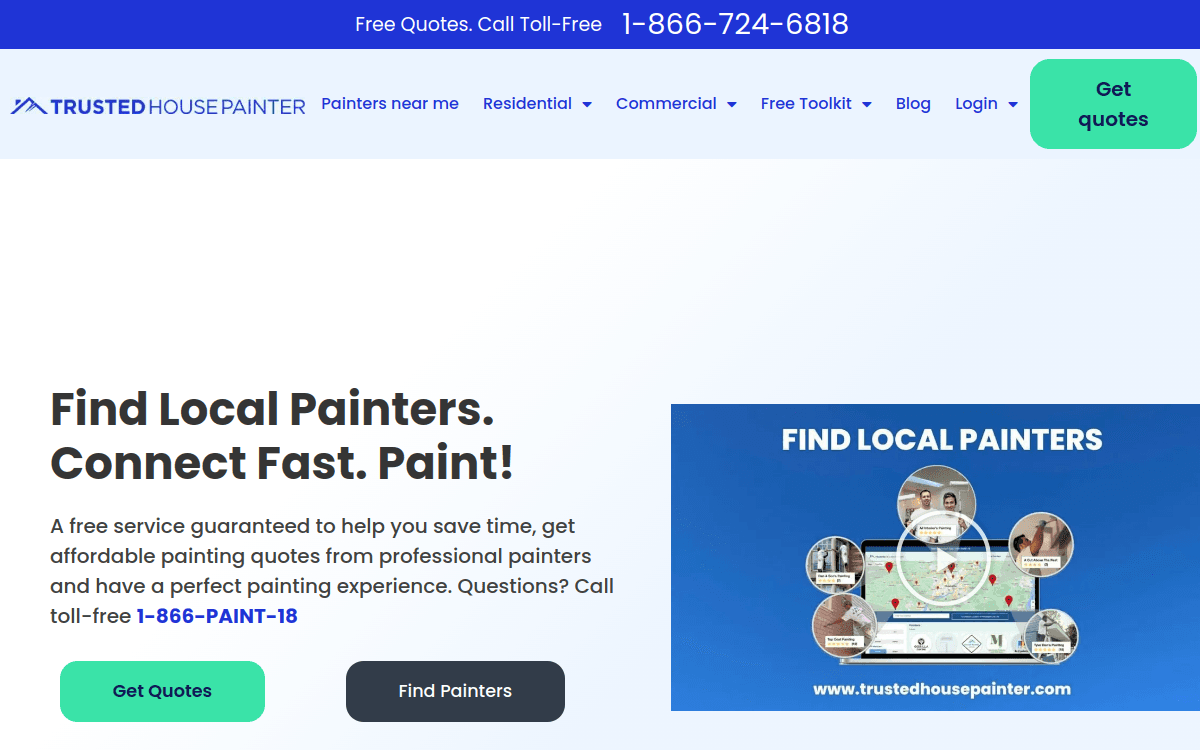 Screenshot of Trusted House Painter